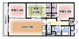 ブランカベルヴィルの物件間取画像